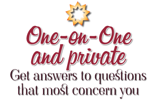 private answers to questions that concern you