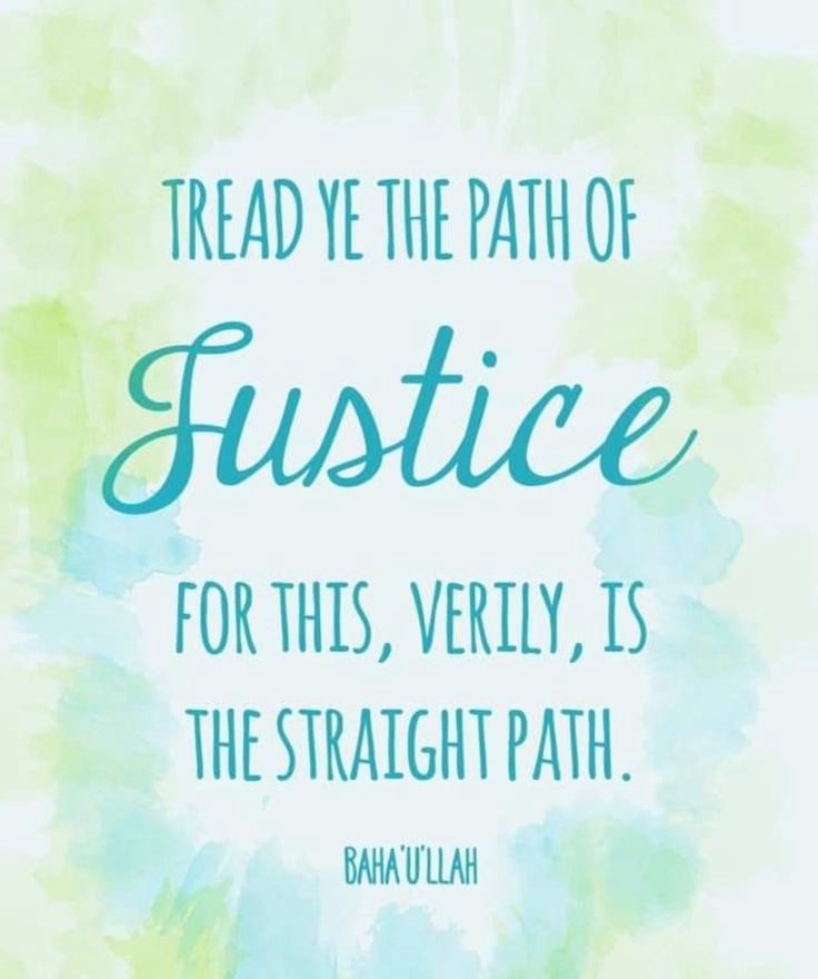 Tread ye the path of Justice...
